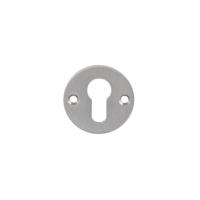 P+E Rozet profielcilindergat rond ø55x2mm met schroefgaten rvs geborsteld