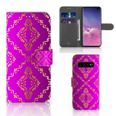 Wallet Case Samsung Galaxy S10 Plus Barok Roze Wallet Case Samsung Galaxy S10 Plus Barok Roze