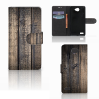 LG Bello 2 Book Style Case Steigerhout