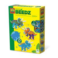 SES Creative Beedz Green - Strijkkralen set triceratops dino