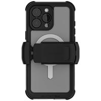 Ghostek Nautisch waterdicht Apple iPhone 16 Pro Max hoesje met holster riemclip - scherm- en camerabeschermer, MagSafe-compatibel, robuuste en zware hoes (6,9 inch, transparant)