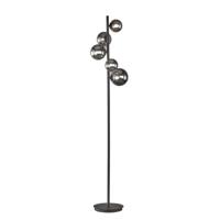 Fischer & Honsel 5-lichts vloerlamp Bala zwart 40452 - thumbnail