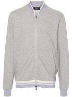 Peserico sweat zippé en coton - Gris