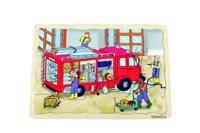 beleduc lagenpuzzel brandweer 58 stukjes