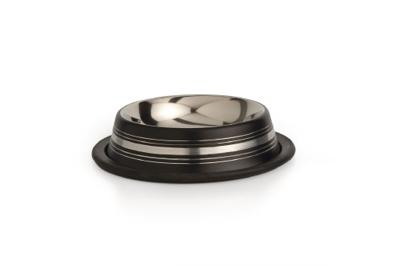 Beeztees Stripes - Hondenvoerbak - Antislip - Zwart - 15,5x15,5x3,5 - 180 ml