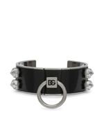 Dolce & Gabbana bracelet torque en cuir - Argent - thumbnail