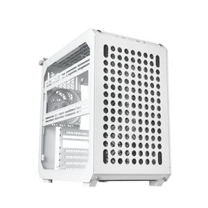 Cooler Master CoolerMaster Geh Qube 500 Flatpack White Midi-tower PC-behuizing Wit Zijvenster, 1 voorgeïnstalleerde ventilator, Stoffilter