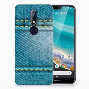 Nokia 7.1 Silicone Back Cover Jeans