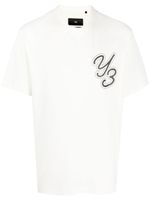 Y-3 t-shirt en coton à logo imprimé - Blanc