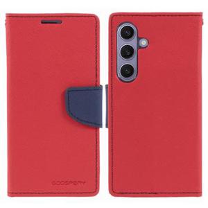 Mercury Goospery Fancy Diary Samsung Galaxy S24+ Portemonnee Hoesje - Rood