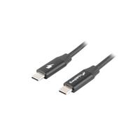 LANBERG USB-C-kabelstekker/stekker, 1 m, Quick Charge 4.0, zwart