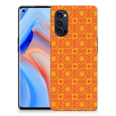 OPPO Reno4 Pro 5G TPU bumper Batik Oranje OPPO Reno4 Pro 5G TPU bumper Batik Oranje
