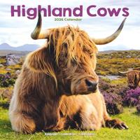 Highland Cows Calendar 2026 Square Animal Wall Calendar - 16 Month