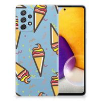 Samsung Galaxy A72 Siliconen Case Icecream - thumbnail