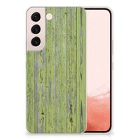 Samsung Galaxy S22 Bumper Hoesje Green Wood