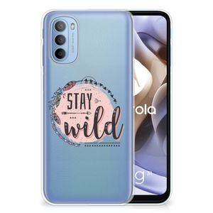 Motorola Moto G31 | G41 Telefoonhoesje met Naam Boho Stay Wild