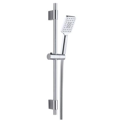 4bathroomz® Square douche Glijstangset rechthoekig - Chroom