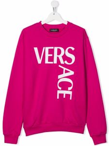 Versace Kids sweat à logo - Rose