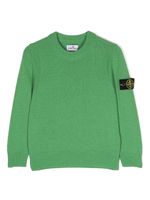 Stone Island Junior pull à motif Compasss - Vert - thumbnail