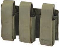 Defcon 5 granaathouder driedubbel 21 x 14 cm polyester legergroen