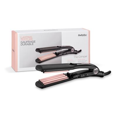 BaByliss The Crimper Textuurtang Warm Zwart, Roze 1,8 m BaByliss The Crimper Textuurtang Warm Zwart, Roze 1,8 m