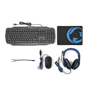 Gaming Combo Kit | 4 in 1 | Toetsenbord, Koptelefoon, Muis, Muismat