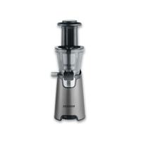 Severin Slow Juicer ES 3571 — fruitpers voor sap, jam en meer — elektrische roestvrijstalen fruitpers — eenvoudig te reinigen dankzij eenvoudig te reinigen concept — opvangbak van 1 l — 150 watt, grijs-metallic-zwart