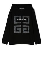 Givenchy Kids hoodie en coton à logo imprimé - Noir