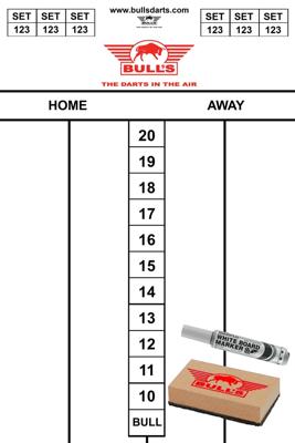 Bull's Darttel Flex 45x30cm scoreset