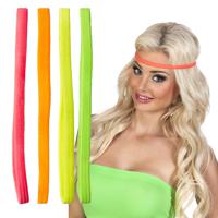 Elastische Haarbandjes Neon (4st) - thumbnail