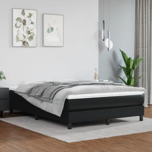 Boxspring met matras kunstleer zwart 140x200 cm SKU: V3144261