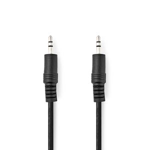 Nedis Stereo-Audiokabel | 3,5 mm Male | 3,5 mm Male | Vernikkeld | 10.0 m | Rond | Zwart | Blister - CAGB22000BK100