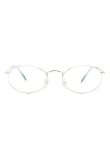 Giorgio Armani lunettes de soleil rondes à logo gravé - Argent