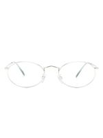 Giorgio Armani lunettes de soleil rondes à logo gravé - Argent