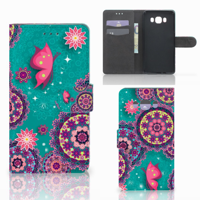 Samsung Galaxy J7 2016 Hoesje Cirkels en Vlinders