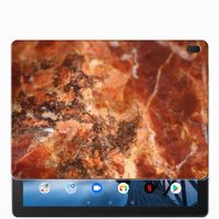 Lenovo Tab E10 Tablet Back Cover Marmer Bruin - thumbnail