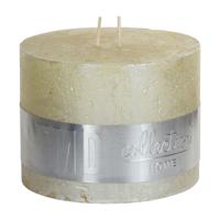 PTMD kaars metallic geel 9x12cm