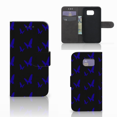 Samsung Galaxy S6 Edge Telefoon Hoesje Vlinder Patroon Samsung Galaxy S6 Edge Telefoon Hoesje Vlinder Patroon