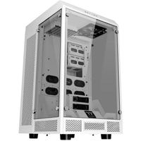 Thermaltake The Tower 900 Full Tower Gaming-behuizing Wit 2 voorgeïnstalleerde LED-ventilators, LCS-compatibel, Zijvenster, Harde schijf installatie zonder