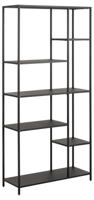 Boekenkast Valencia Metal Zwart 165cm - Giga Living