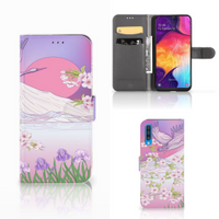 Samsung Galaxy A50 Telefoonhoesje met Pasjes Bird Flying