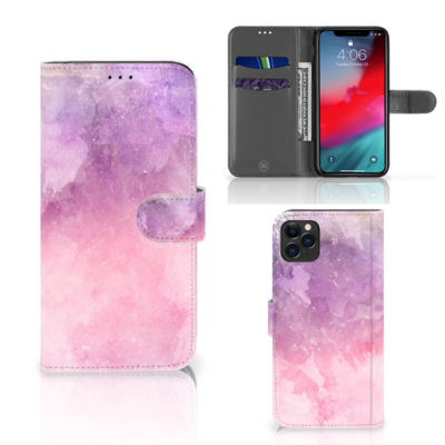 Hoesje Apple iPhone 11 Pro Max Pink Purple Paint Hoesje Apple iPhone 11 Pro Max Pink Purple Paint
