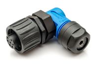 Amphenol C016 10F006 000 12 Ronde connector Koppeling, haaks Totaal aantal polen: 6 + PE Serie (ronde connectoren): C016 1 stuk(s)