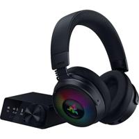 Razer Kraken V4 Pro - Draadloze Gaming-headset met controle hub - Sensa HD haptics (OLED controle hub, TriForce 40mm Drivers, HyperSpeed & Bluetooth, THX Spatial Audio) Zwart