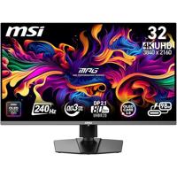 MSI, MPG 322URXDE QD-OLED, 32-inch, 4K UHD, 3840x2160, OLED-monitor, 240Hz, 0,03ms, DisplayHDR True Black 400, G-SYNC compatibel, HDMI 2.1, DP 2.1a, USB C (98W PD), in hoogte verstelbaar, zwart