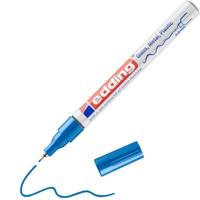edding 780 glanslakmarker - blauw - 1 verfstift - extra fijne punt 0,8 mm - verfpen voor glas, stenen, hout, plastic, papier - waterproof, hoge dekking