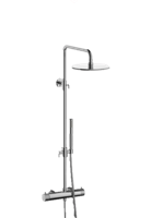 Plieger Roma douchesysteem met thermostatische douchekraan en hoofddouche 20 cm, chroom