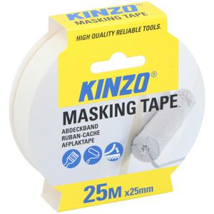 Afplaktape/schilderstape - wit - 25mm x 25m - voor binnen/buiten