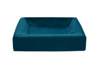 Bia bed royal fluweel hoes voor hondenmand petrol bia-60 70x60x15 cm - thumbnail