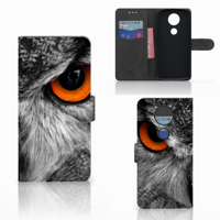 Motorola Moto E5 Plus Telefoonhoesje met Pasjes Uil